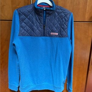 Vineyard Vines Blue and Red Pullover
